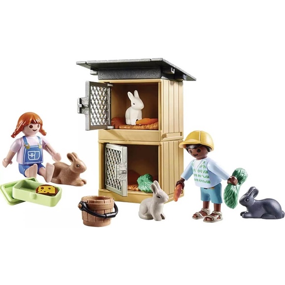 NEW, Playmobil -70675, Country: Rabbit Pen Gift Set - Picture 8 of 9